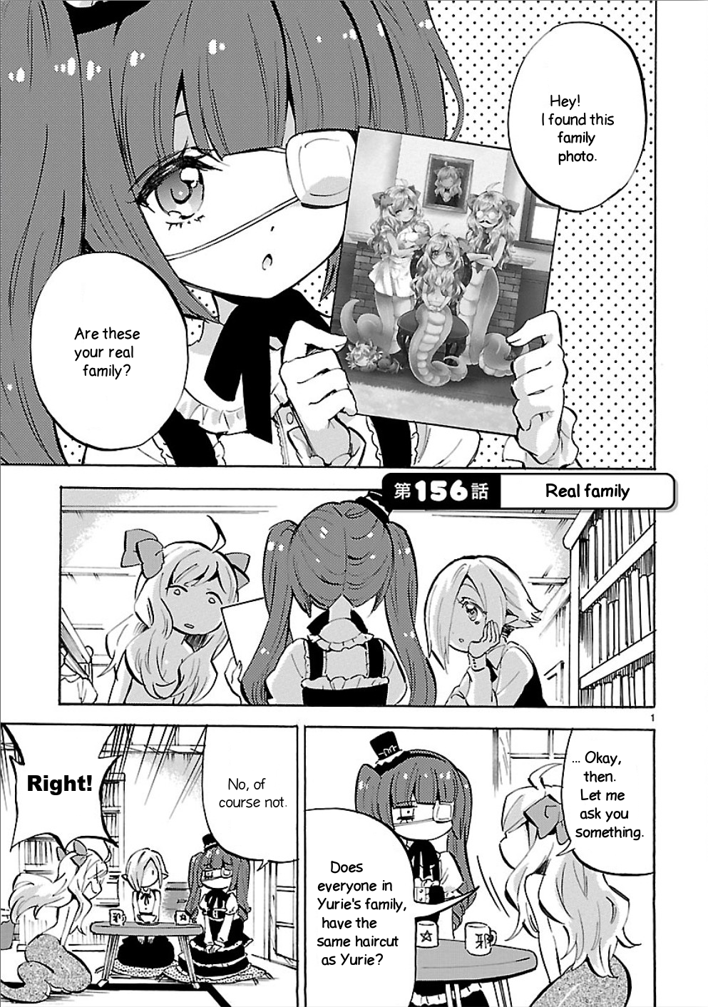 Jashin-Chan Dropkick Vol.13 Chapter 156: Real Family - Picture 1