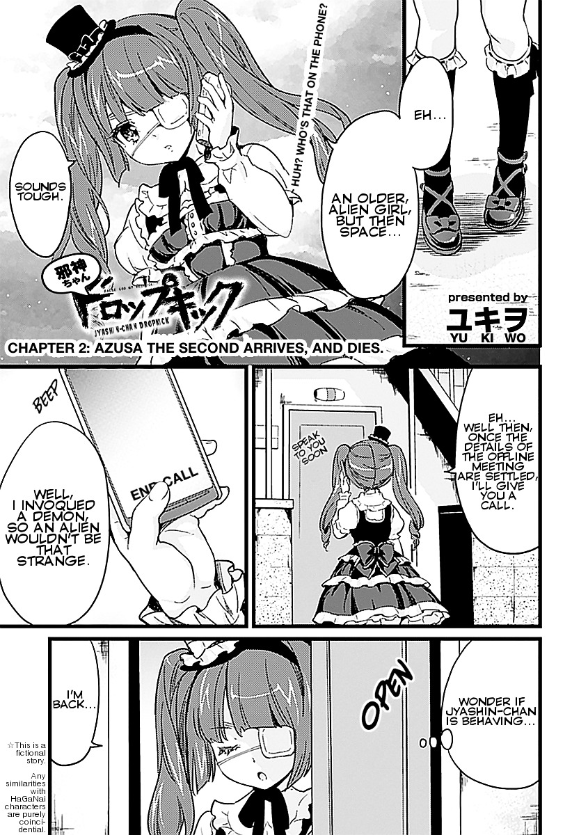 Jashin-Chan Dropkick Chapter 2 : Azusa The Second Arrives, And Dies. - Picture 1