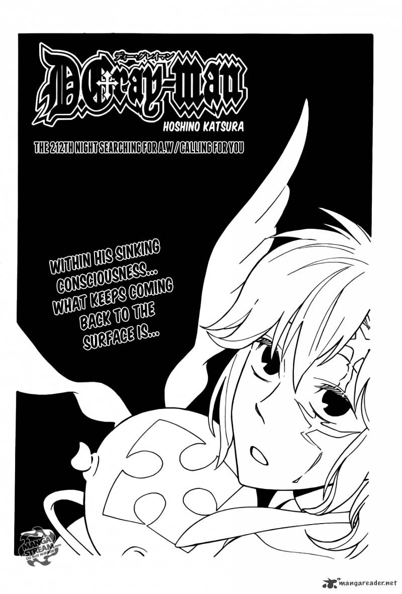 D.gray-Man Chapter 212 : Night-Calling A.w - Picture 2