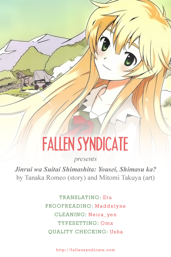 Jinrui Wa Suitai Shimashita - Yousei, Shimasu Ka? Vol.1 Chapter 3 - Picture 1