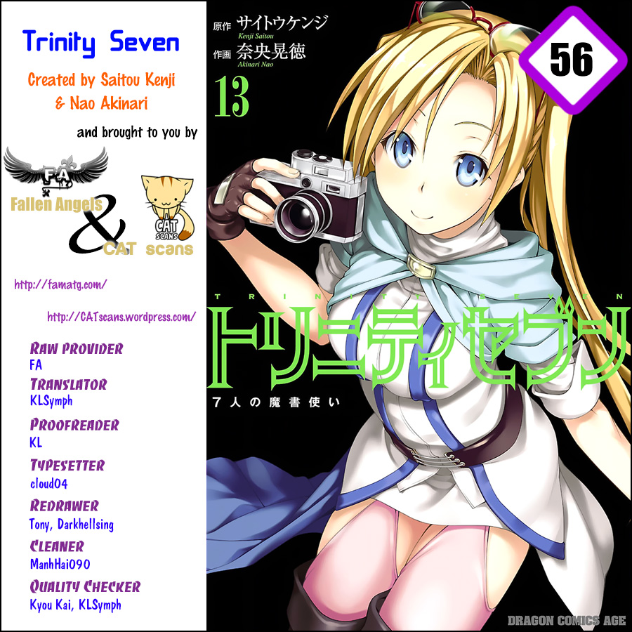 Trinity Seven: 7-Nin No Mahoutsukai Vol.13 Chapter 56: Pure Emotion And King's Return - Picture 1