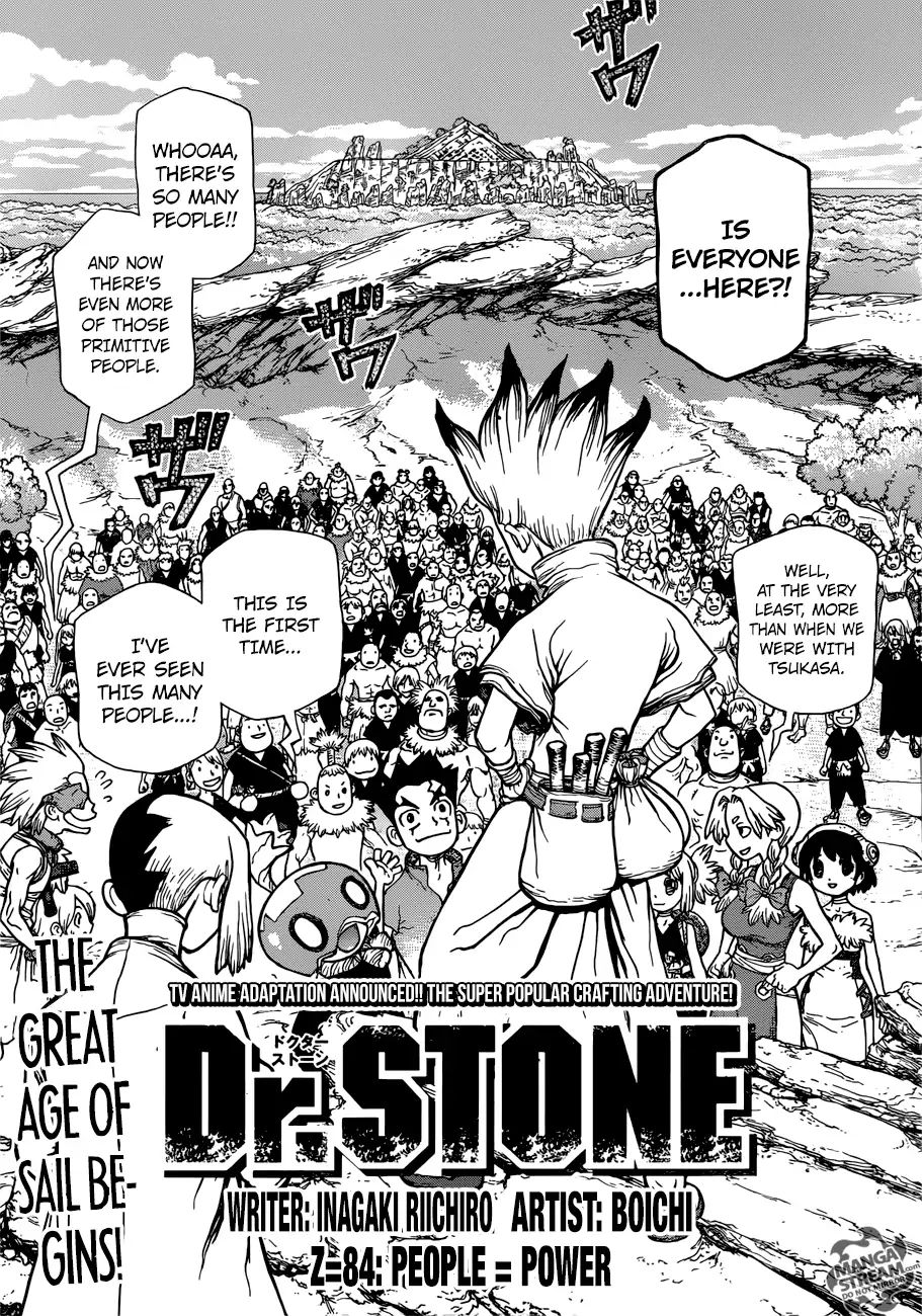 Dr. Stone Chapter 84: People = Power - Picture 1
