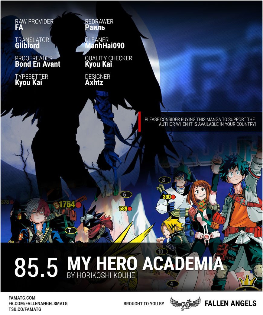 Boku No Hero Academia Chapter 85.5 : Omake - Picture 1