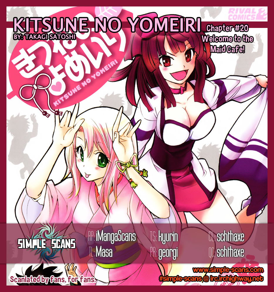 Kitsune No Yomeiri Vol.4 Chapter 20 : Welcome To The Maid Cafe! - Picture 1
