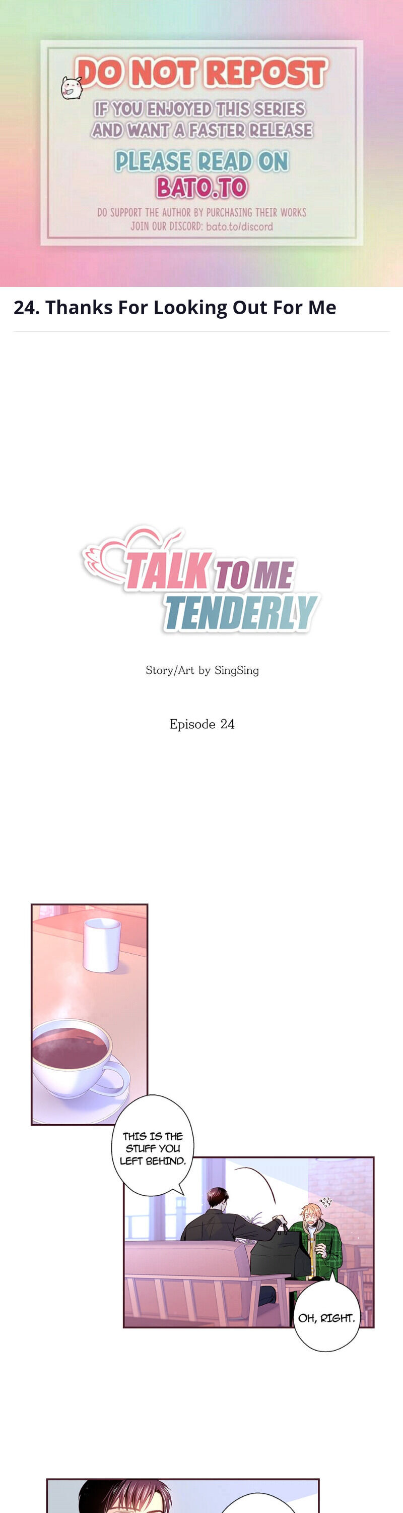 Talk To Me Tenderly Chapter 24 - Picture 1