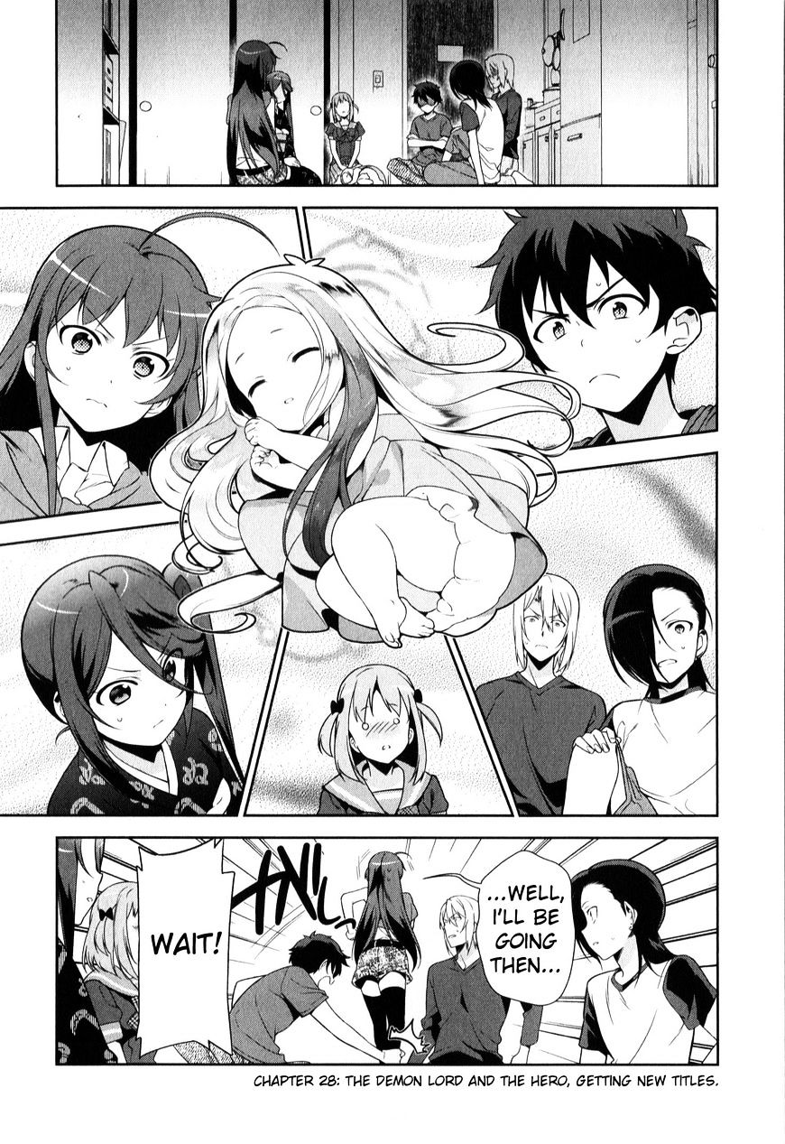 Hataraku Maou-Sama! Chapter 28 : The Demon Lord And The Hero, Getting New Titles. - Picture 1