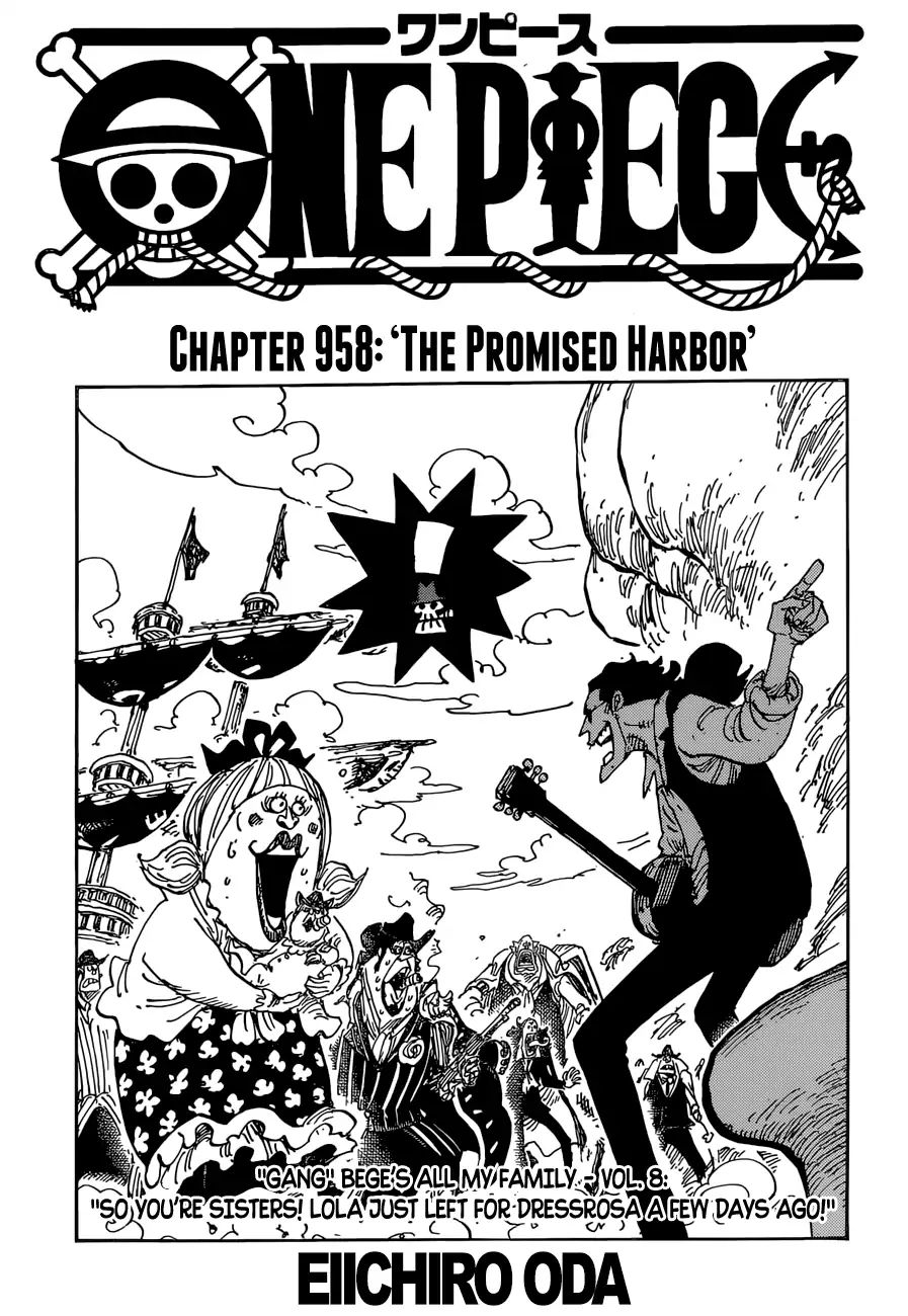 One Piece Chapter 958: The Promised Harbor - Picture 1