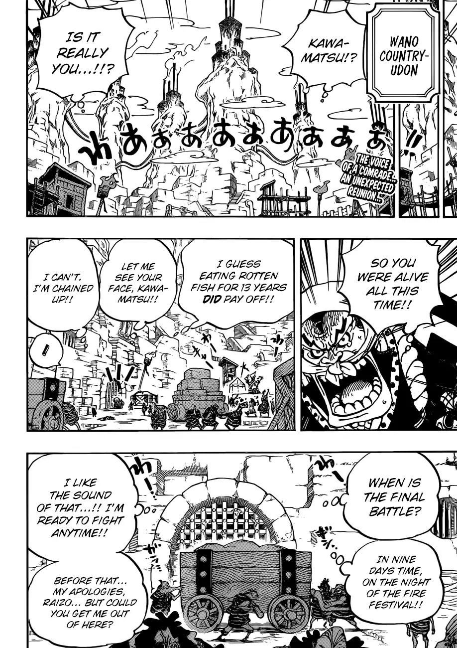 One Piece Chapter 936: The Great Sumo Inferno Tournament - Picture 3