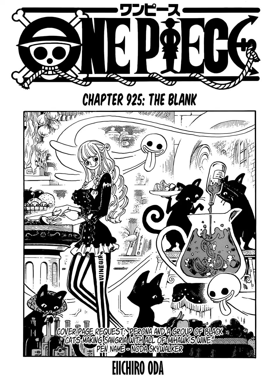 One Piece Chapter 925: The Blank - Picture 1