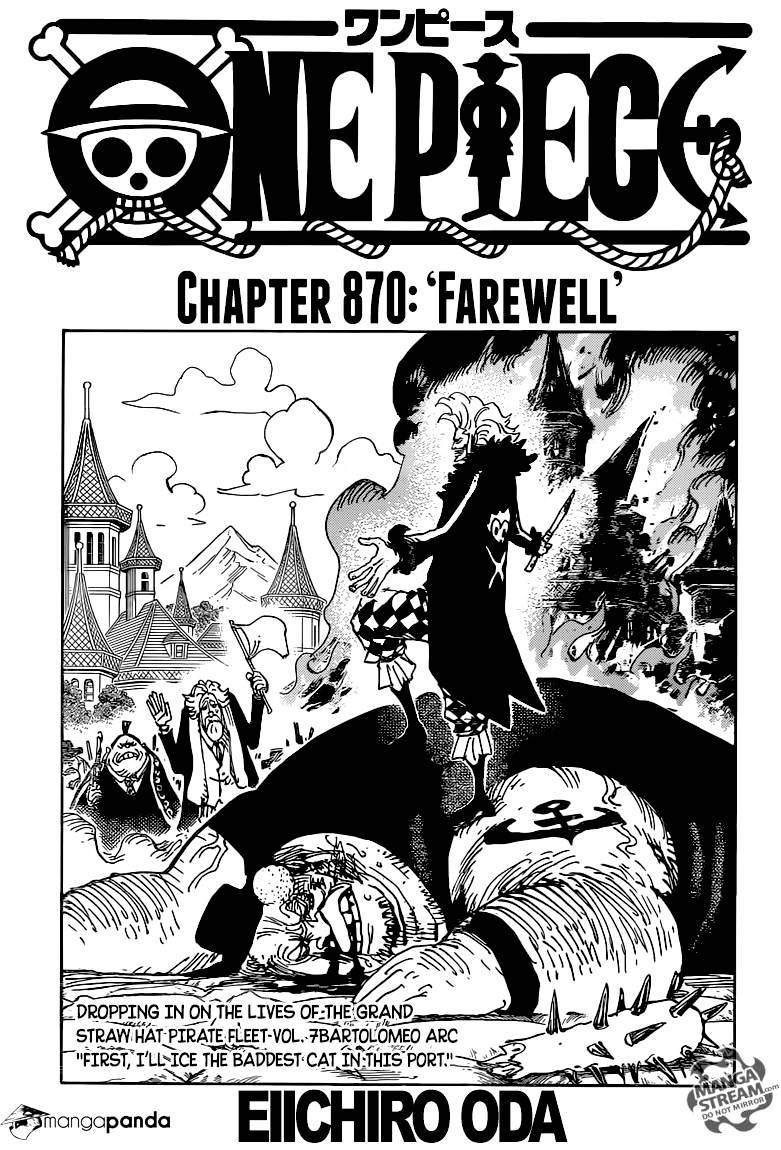 One Piece Chapter 870 : Farewell - Picture 1