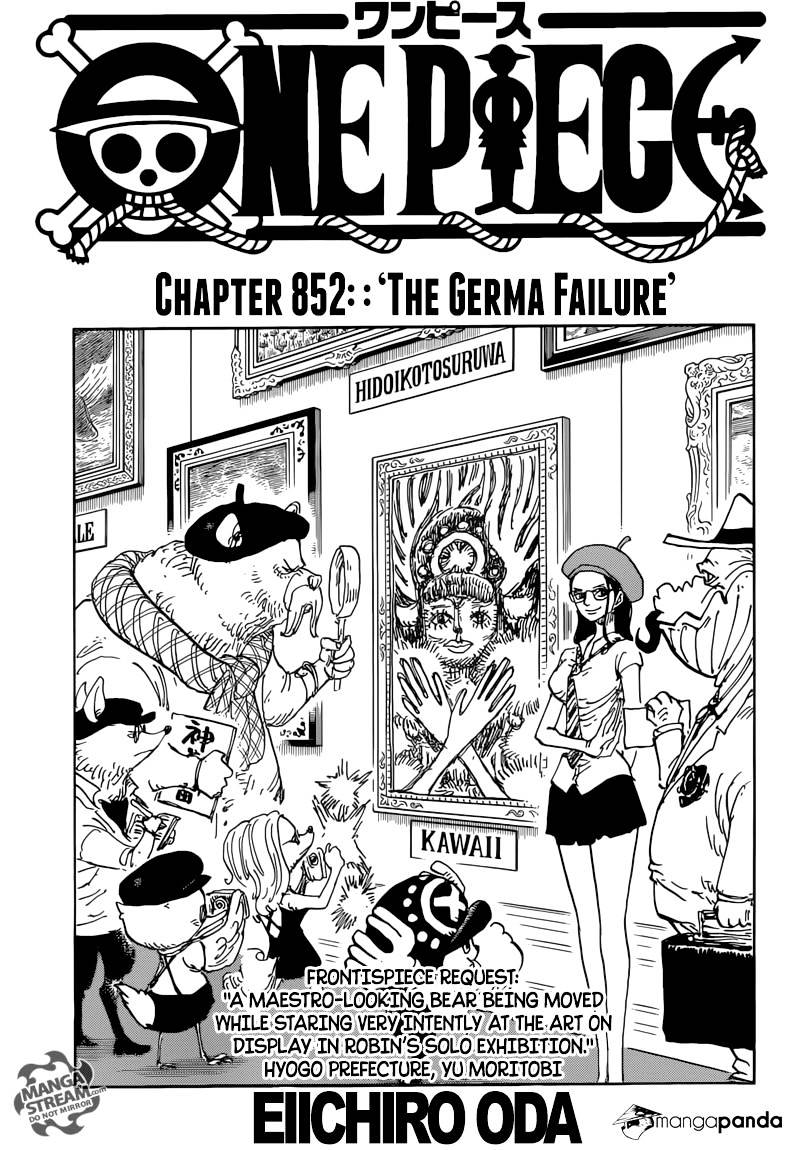One Piece Chapter 852 : The Germa Failure - Picture 1