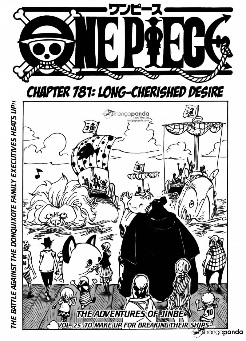 One Piece Chapter 781 : Long-Cherished Desire - Picture 1