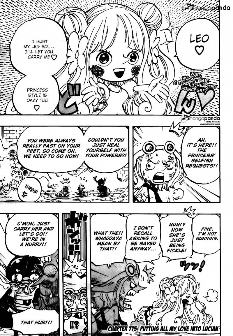 One Piece Chapter 775 : Putting All My Love Into Lucian - Picture 1