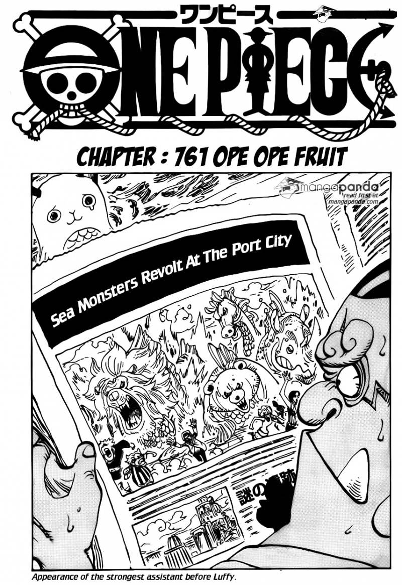 One Piece Chapter 761 : Ope Ope Fruit - Picture 1