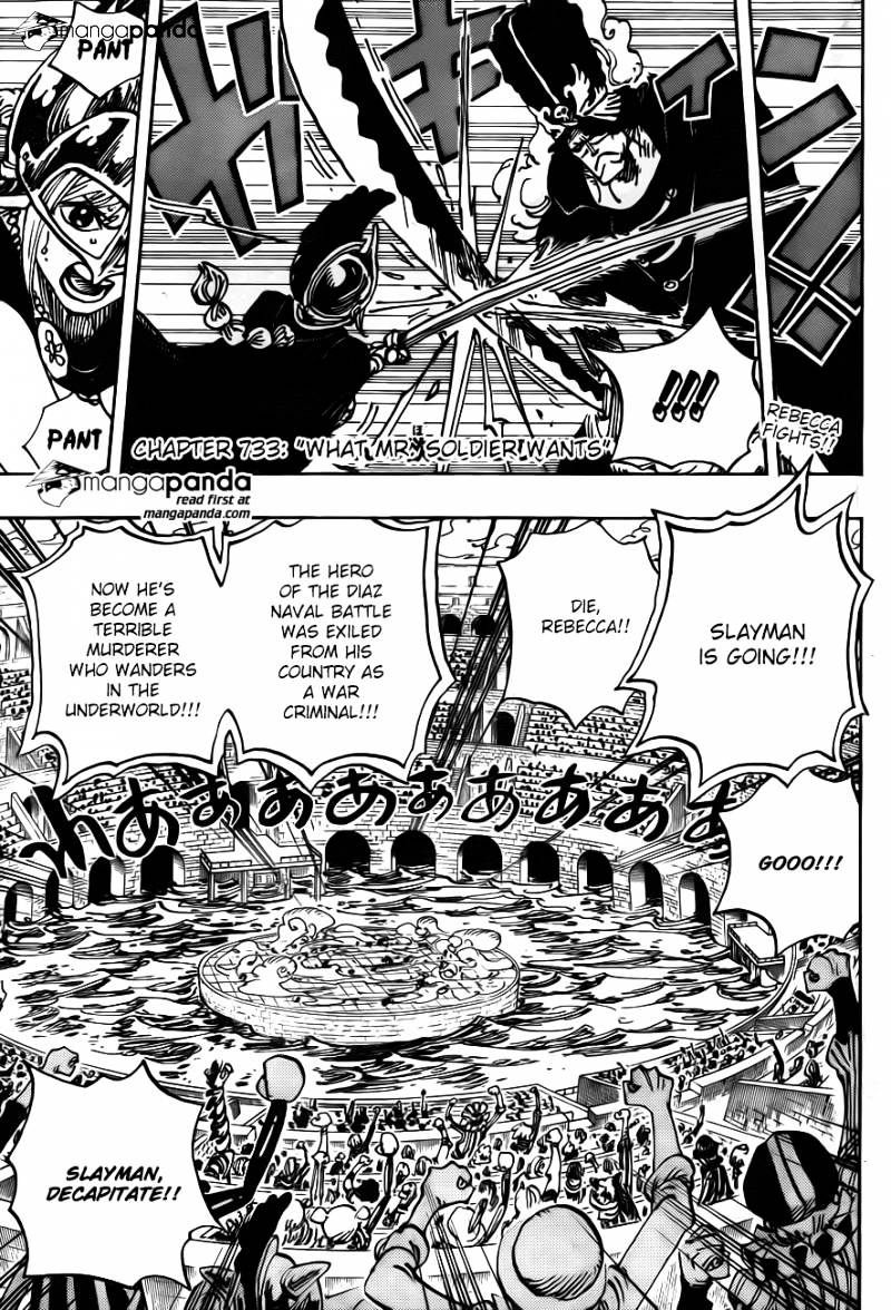 One Piece Chapter 733 : What Mr. Soldier Wants - Picture 2