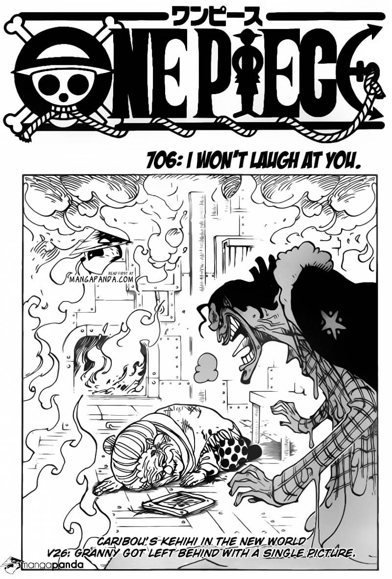 One Piece Chapter 706 : I Won’T Laugh At You. - Picture 3