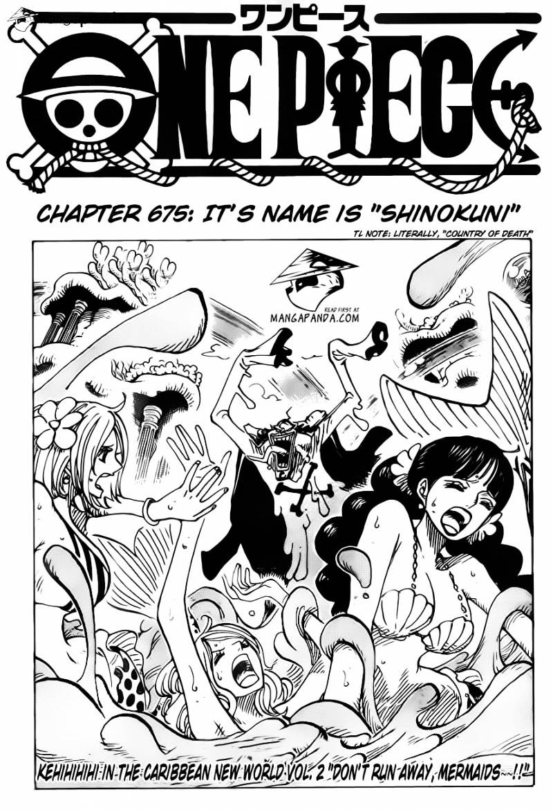 One Piece Chapter 675 : It S Name Is Shinokuni - Picture 1