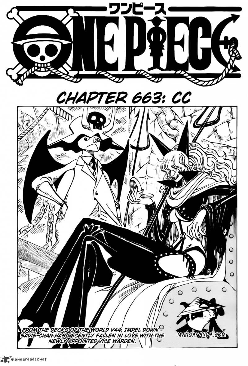 One Piece Chapter 663 : Cc - Picture 1