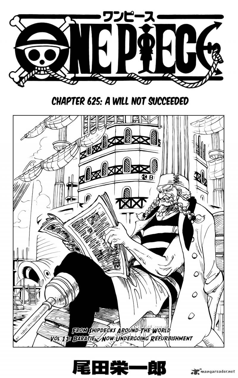 One Piece Chapter 625 : Uninherited Will - Picture 1