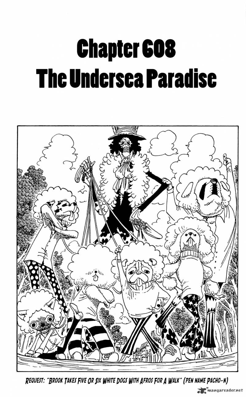 One Piece Chapter 608 : Paradise Under The Sea - Picture 1