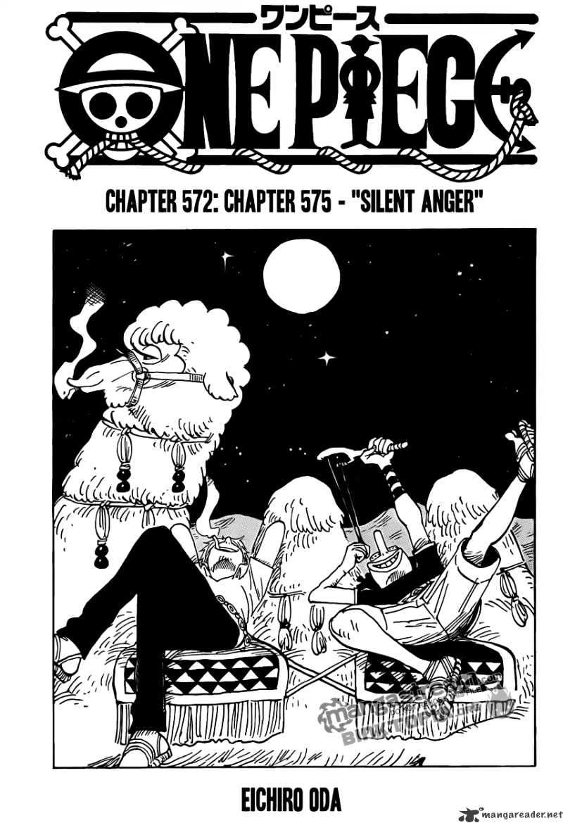 One Piece Chapter 575 : Silent Anger - Picture 1