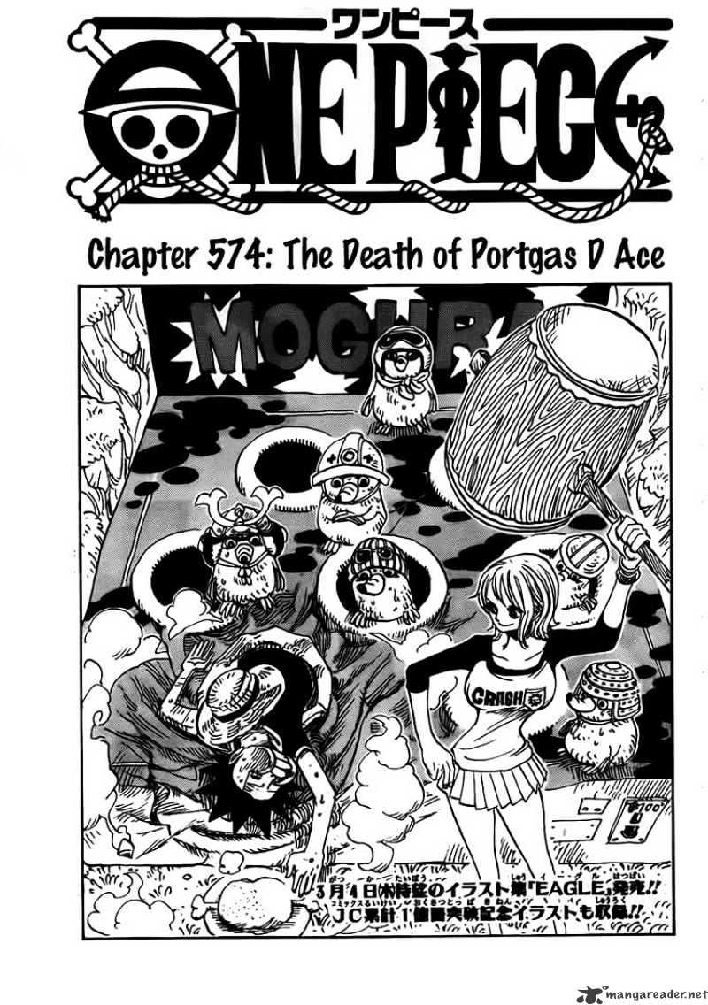 One Piece Chapter 574 : The Death Of Portgas D Ace - Picture 1