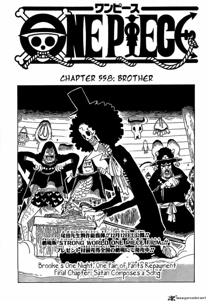 One Piece Chapter 558 : Brother - Picture 1