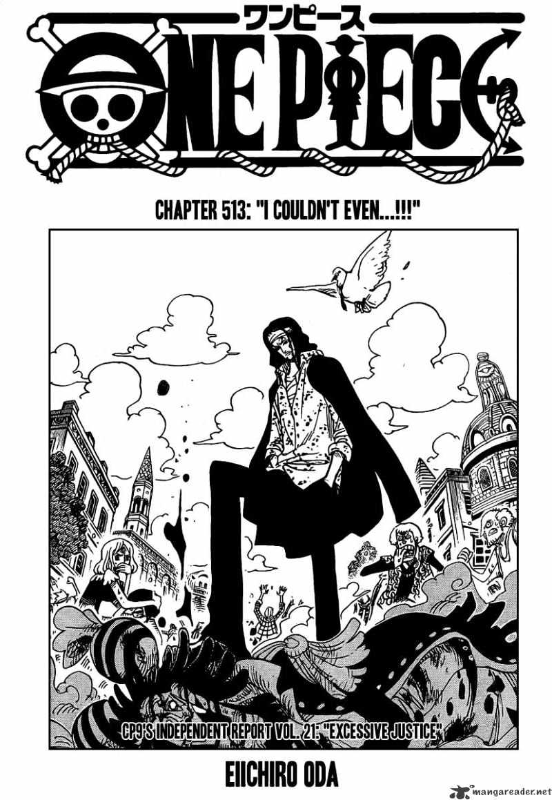 One Piece Chapter 513 : I Couldn T Even - Picture 1