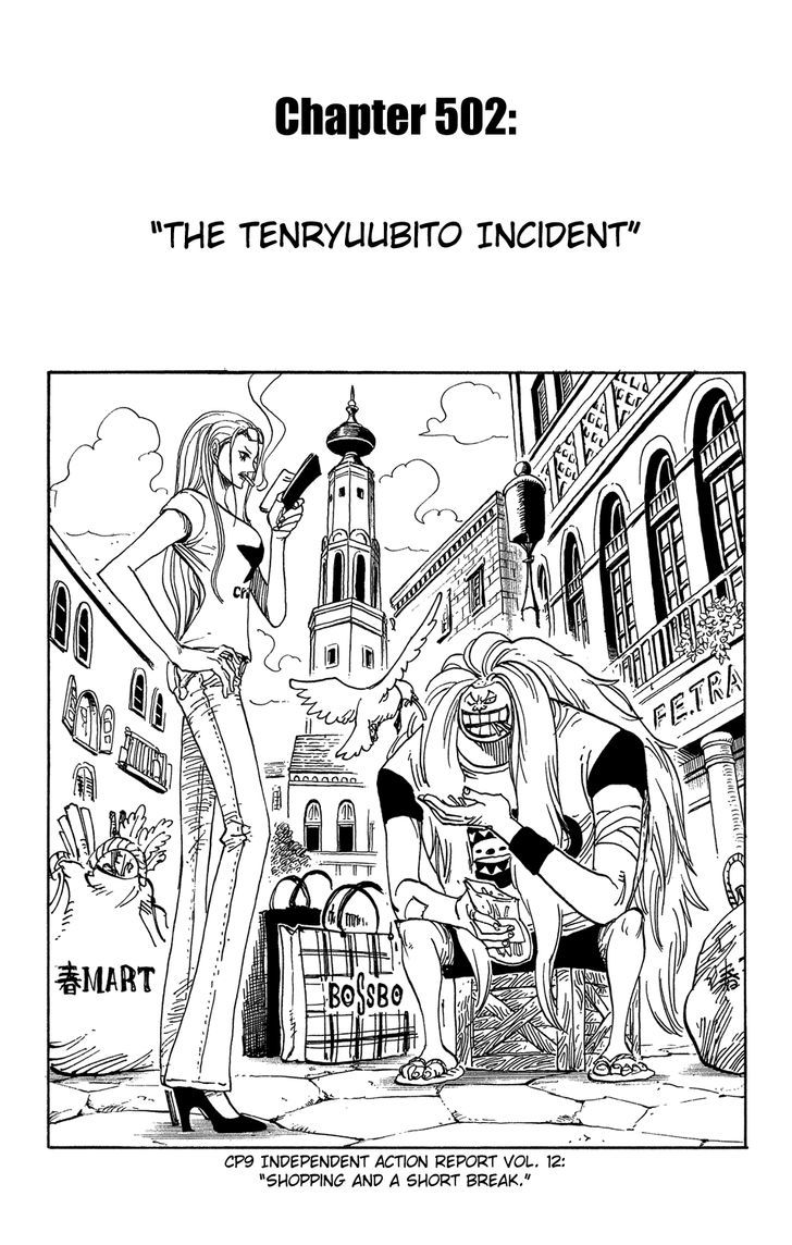 One Piece Chapter 502 : The Tenryuubito Incident - Picture 1