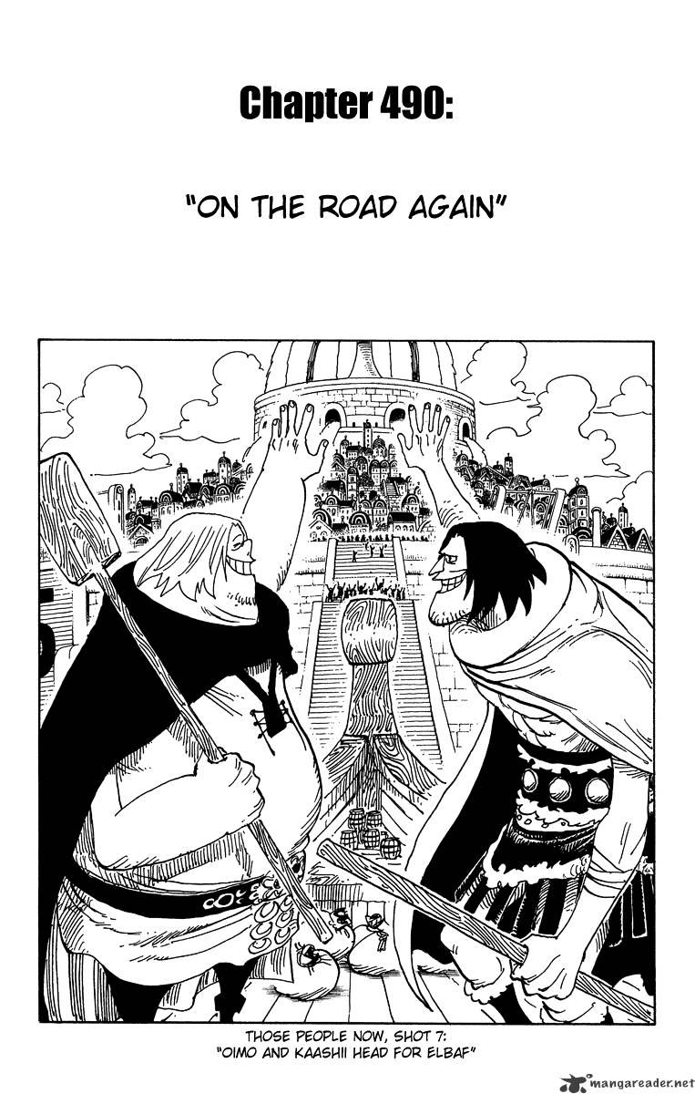 One Piece Chapter 490 : Onward Once More - Picture 1