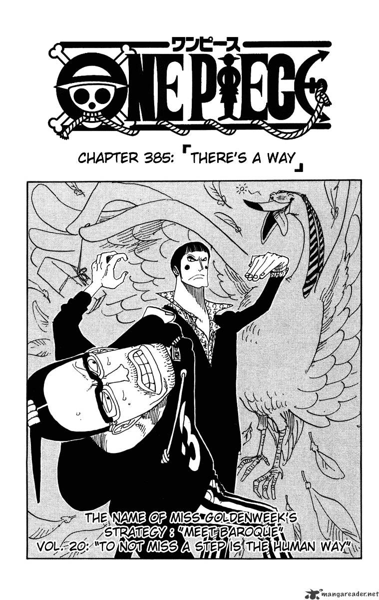 One Piece Chapter 385 : There S A Way - Picture 1