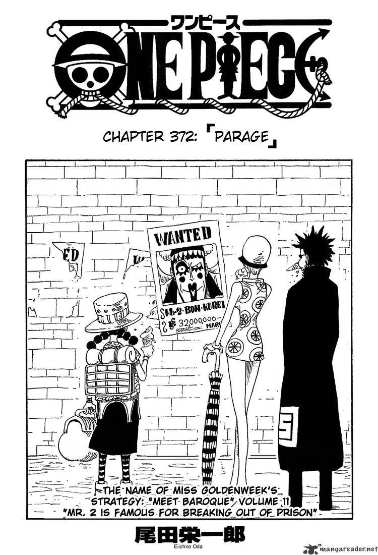 One Piece Chapter 372 : Parage - Picture 1