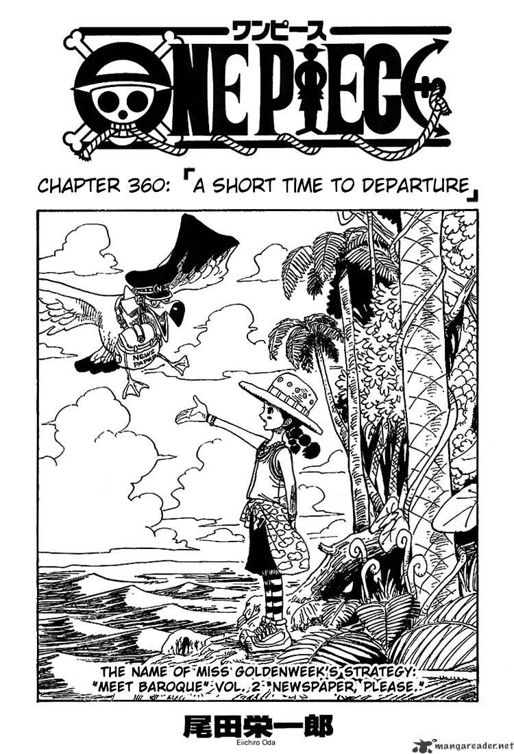 One Piece Chapter 360 : A Short Time To Departure - Picture 1