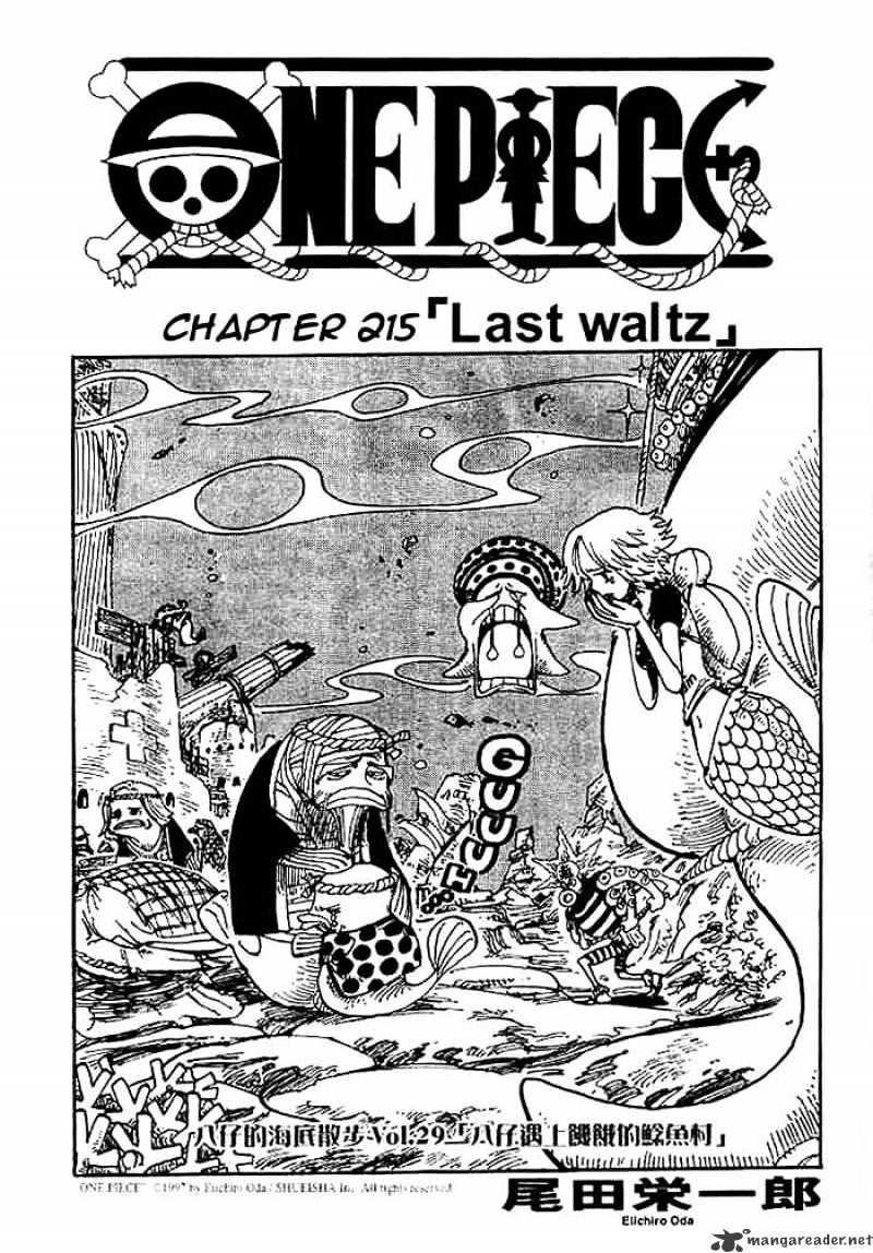 One Piece Chapter 215 : Last Waltz - Picture 1
