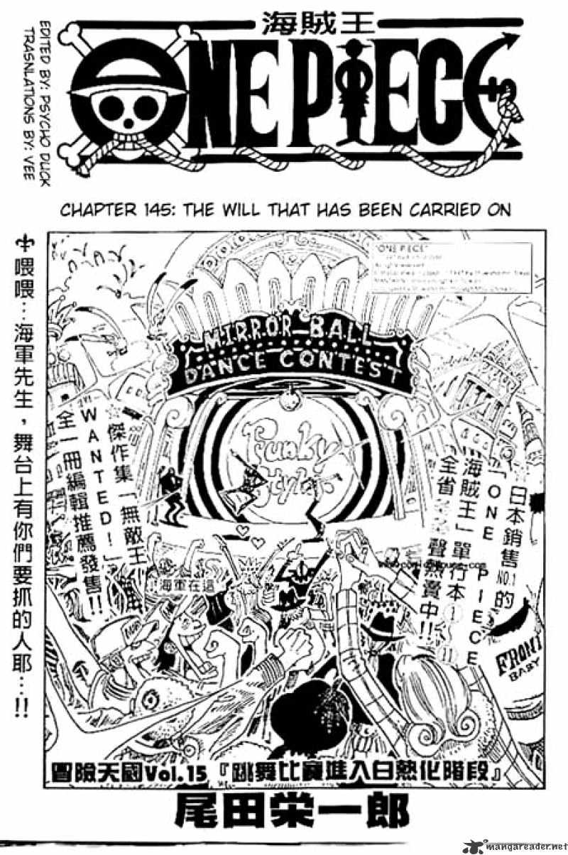 One Piece Chapter 145 : The Will That Has Been Carried On - Picture 1