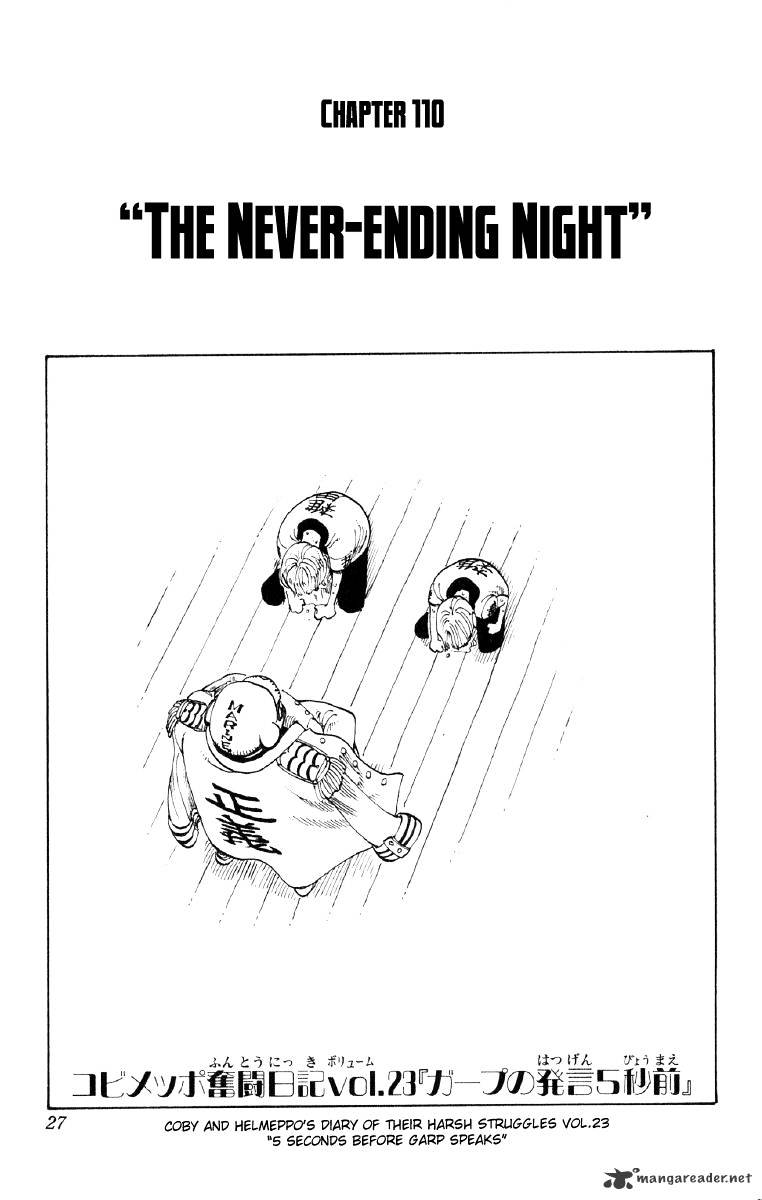 One Piece Chapter 110 : Never-Ending Night - Picture 1