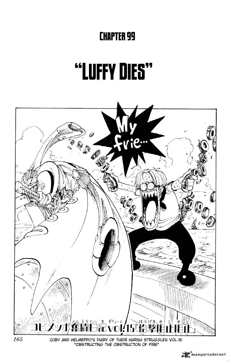One Piece Chapter 99 : Luffys Last Words - Picture 1
