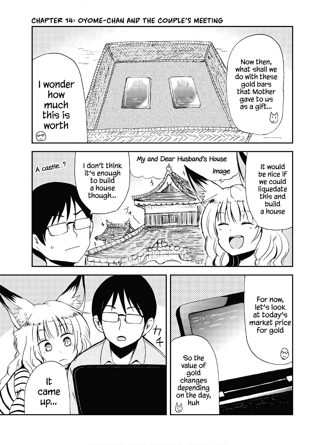 Kitsune No Oyome-Chan Vol.2 Chapter 14: Oyome-Chan And The Couple's Meeting - Picture 1