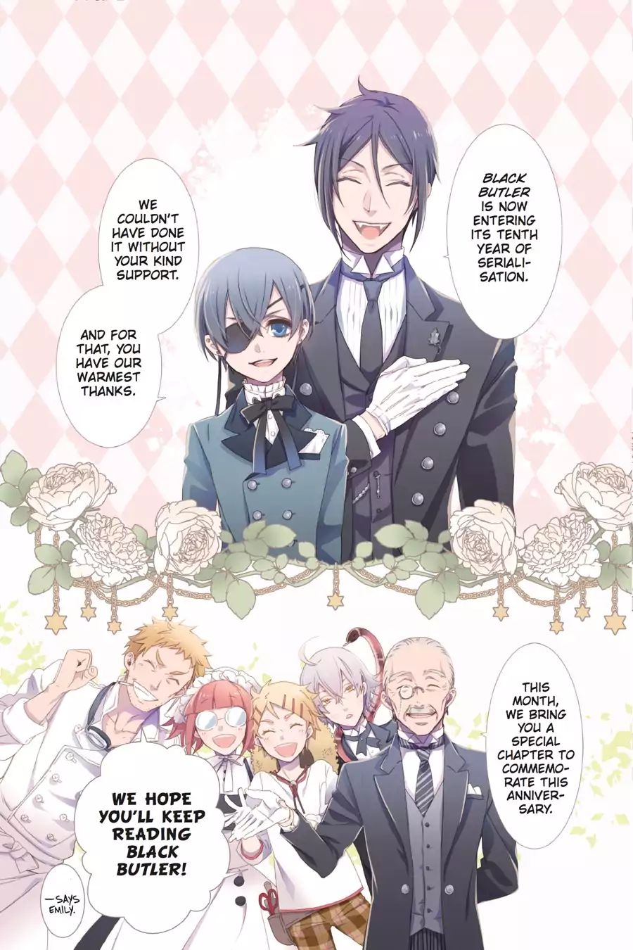 Kuroshitsuji Vol.24  Bonus Chapter: On A Special Day: The Butler, Lyrical - Picture 1