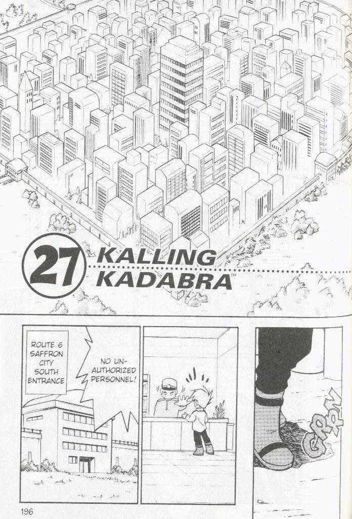 Pocket Monster Special Vol.2 Chapter 27 : Kalling Kadabra - Picture 2