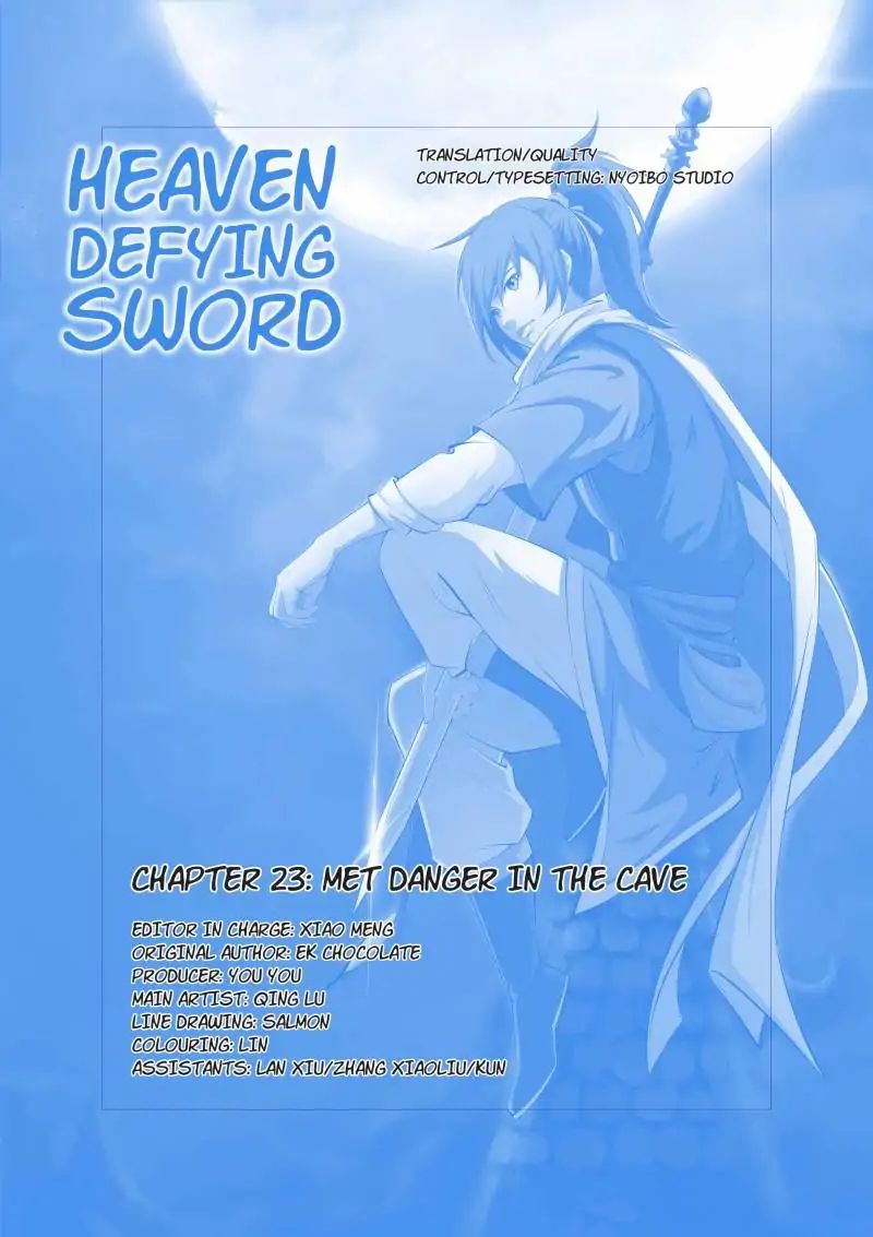 Heaven Defying Sword Chapter 23: Met Danger In The Cave - Picture 1