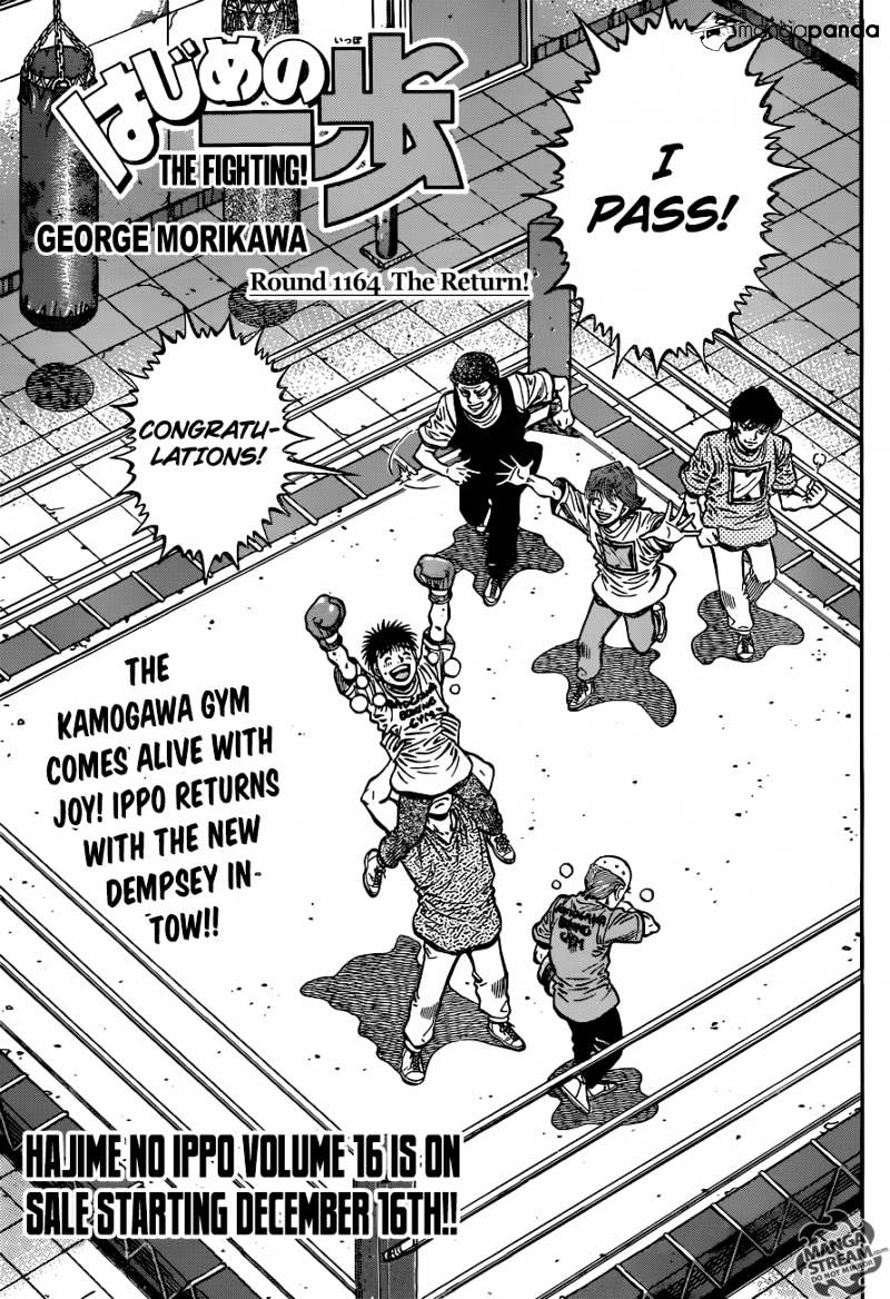 Hajime No Ippo Chapter 1164 : The Return! - Picture 1