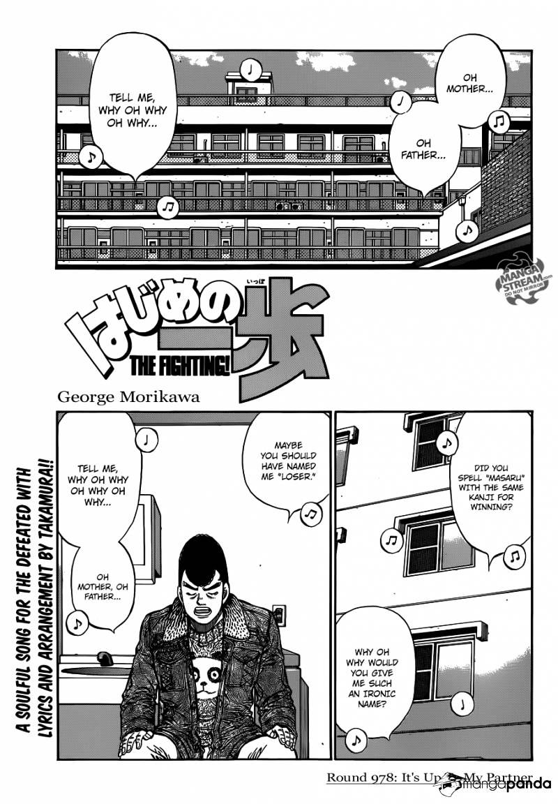 Hajime No Ippo Chapter 978 : It S Up To My Partner - Picture 1