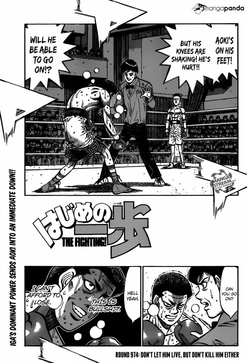 Hajime No Ippo Chapter 974 : Don T Let Him Live, But Don T Kill Him Either - Picture 1