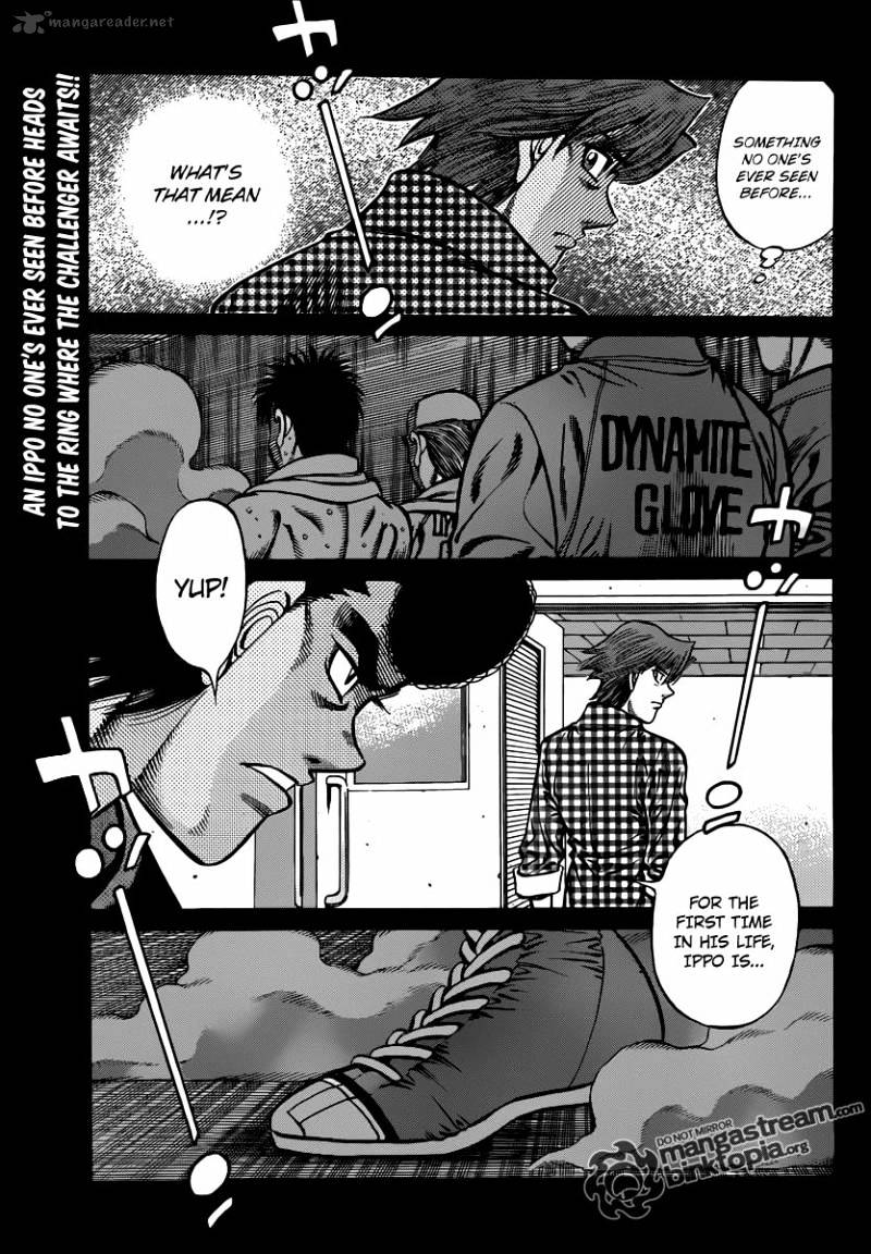 Hajime No Ippo Chapter 932 : The Champion Is On His Way To Brawl - Picture 1