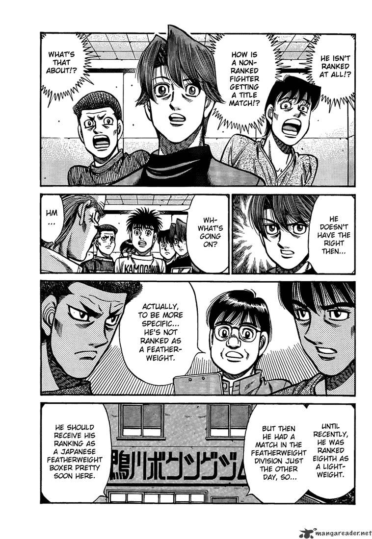 Hajime No Ippo Chapter 916 : A Conspicuous Challanger - Picture 3