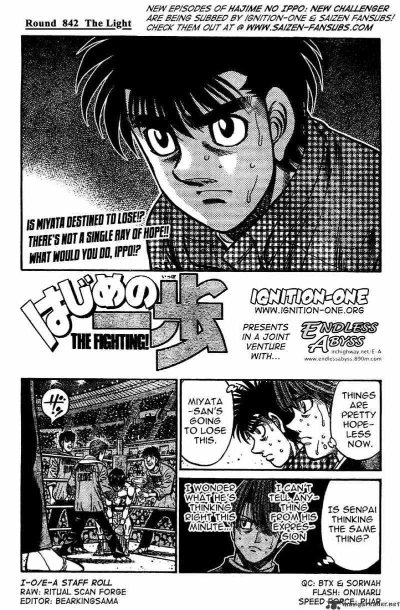 Hajime No Ippo Chapter 842 : The Light - Picture 1