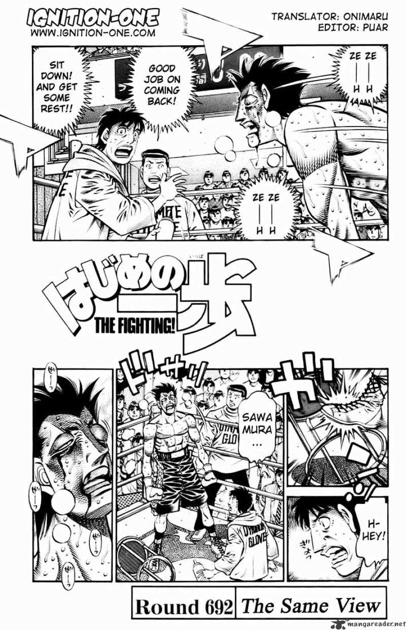 Hajime No Ippo Chapter 692 - Picture 1