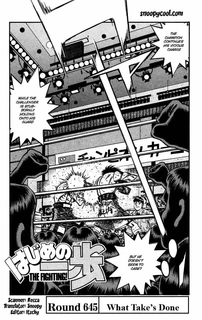 Hajime No Ippo Chapter 645 : What Take S Done - Picture 1