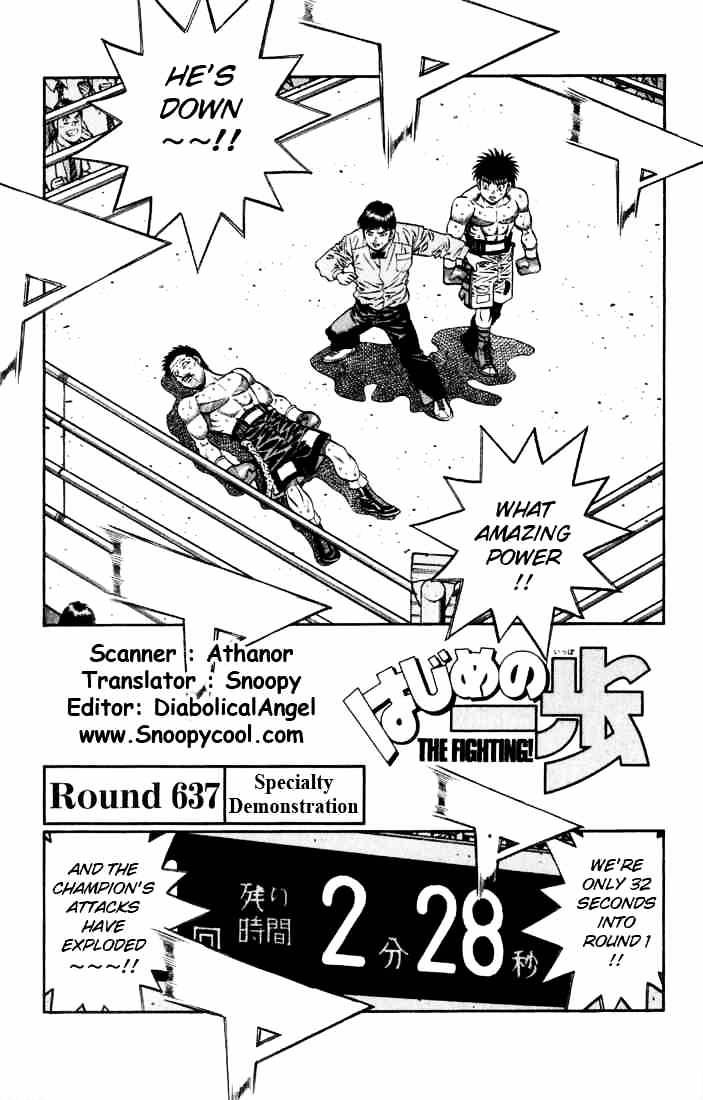 Hajime No Ippo Chapter 637 : Specialty Demonstration - Picture 1